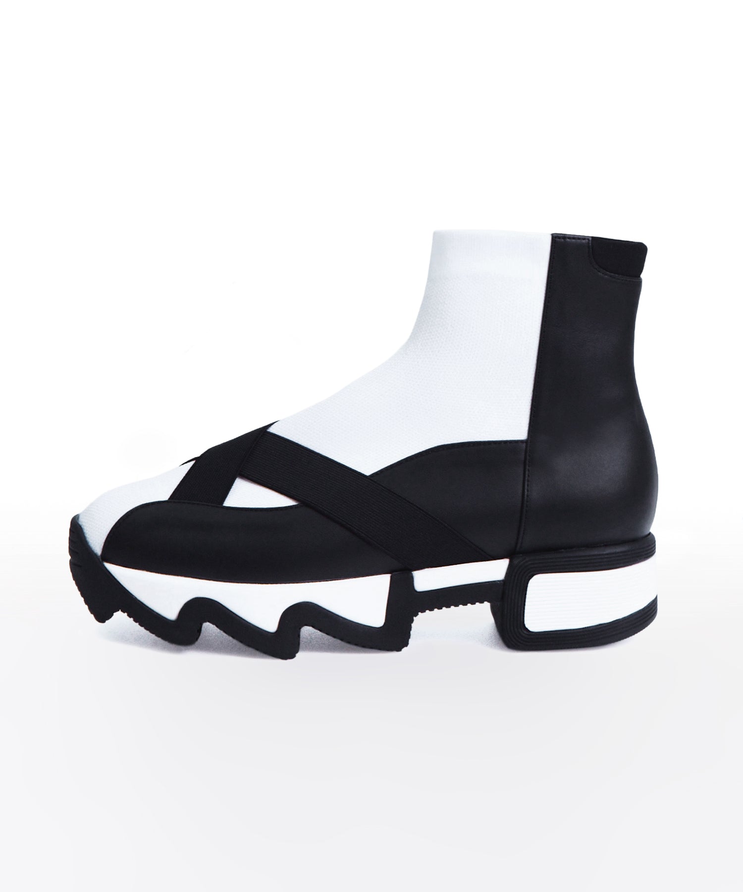 SOU Black White Mid Top Sneaker – iRi