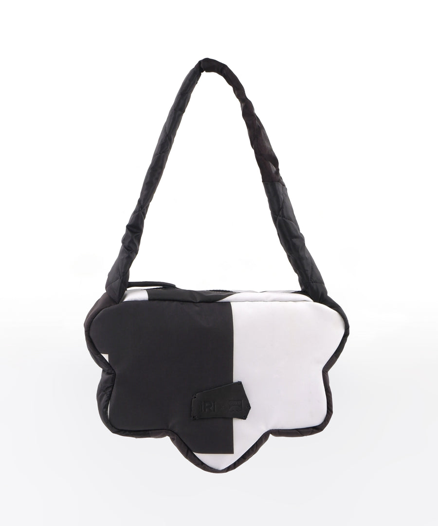 HOORAI Black & White Hobo Bag