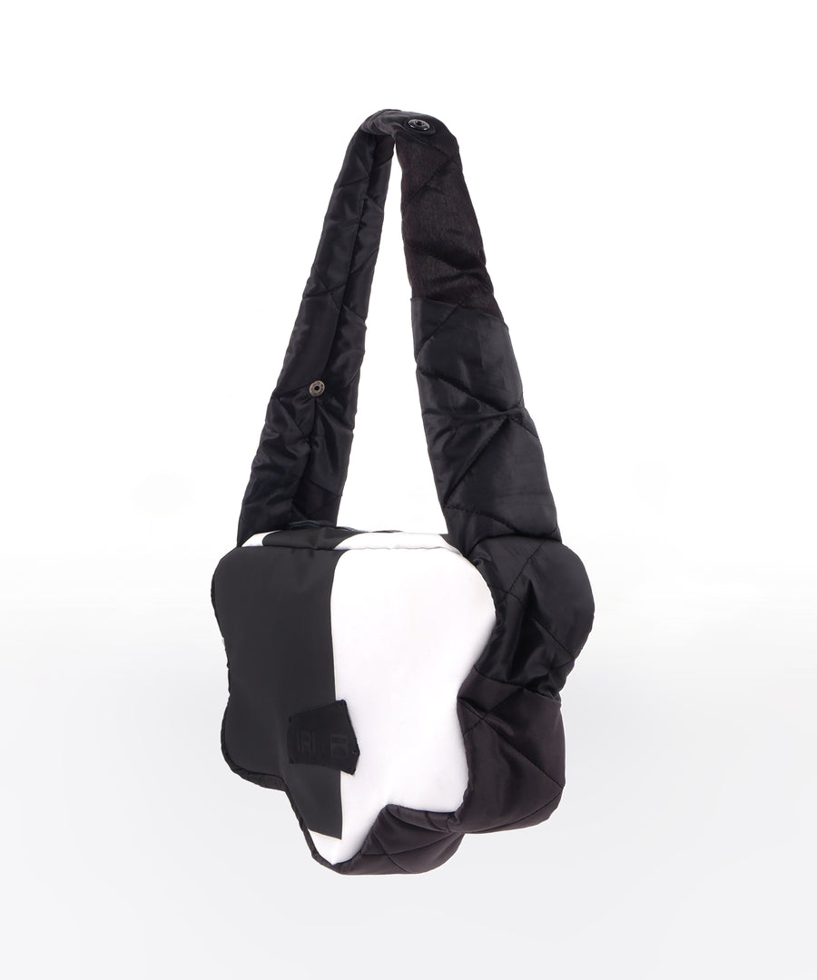 HOORAI Black & White Hobo Bag