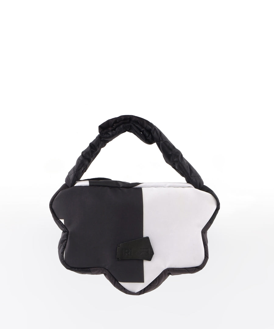 HOORAI Black & White Hobo Bag
