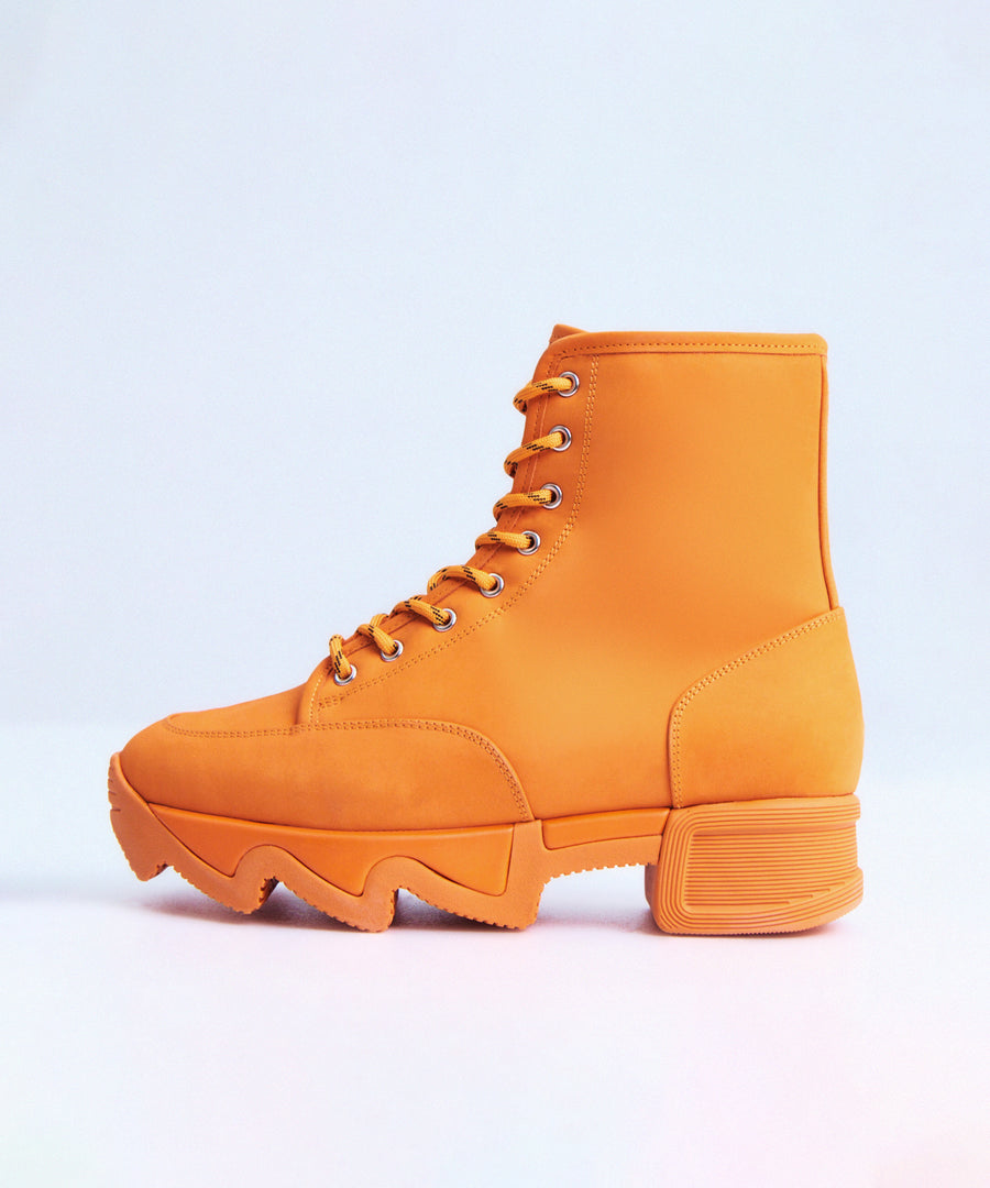 iRi AROM Orange Lace-Up Boot