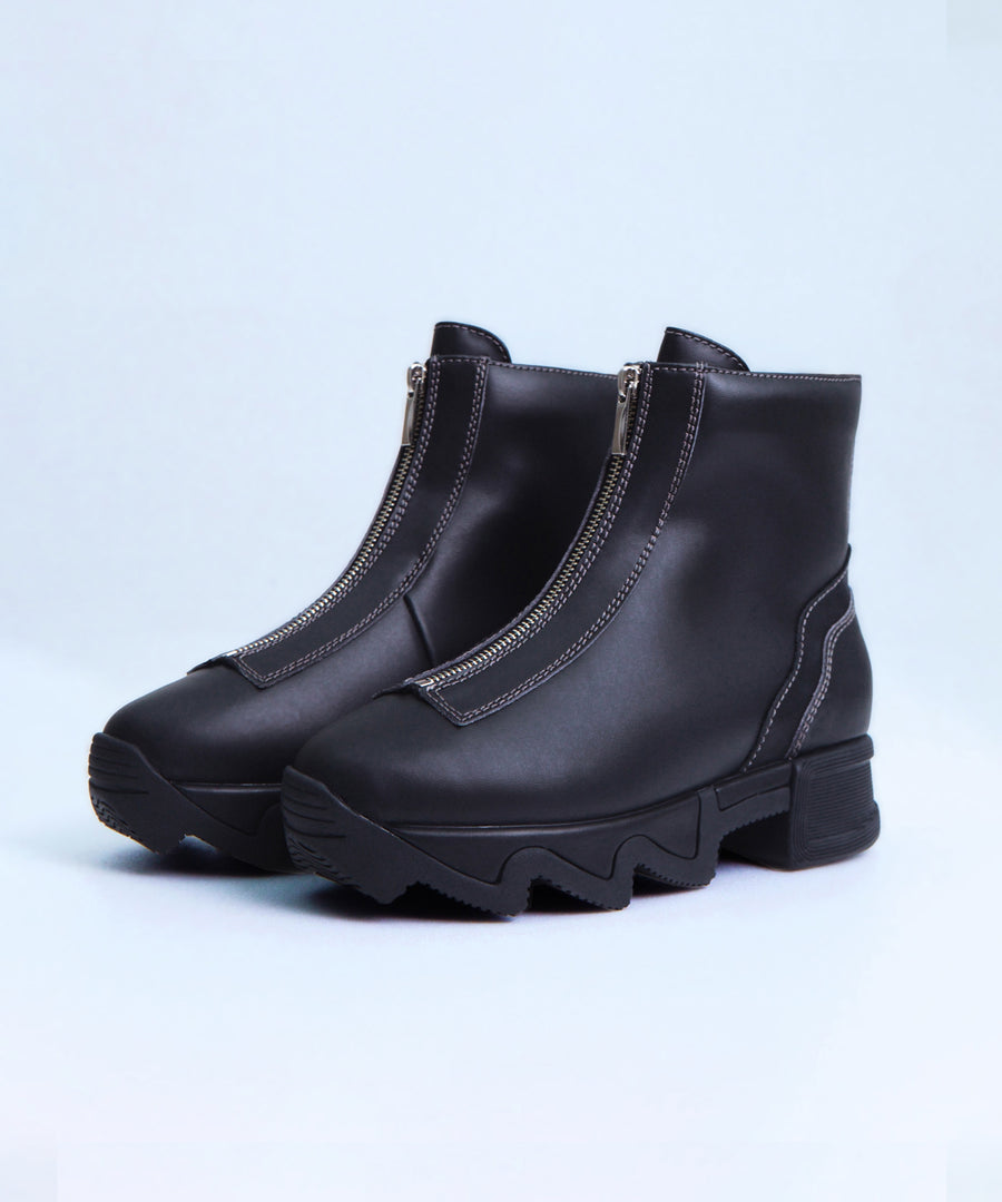 ODELE Black Zip Up Boot