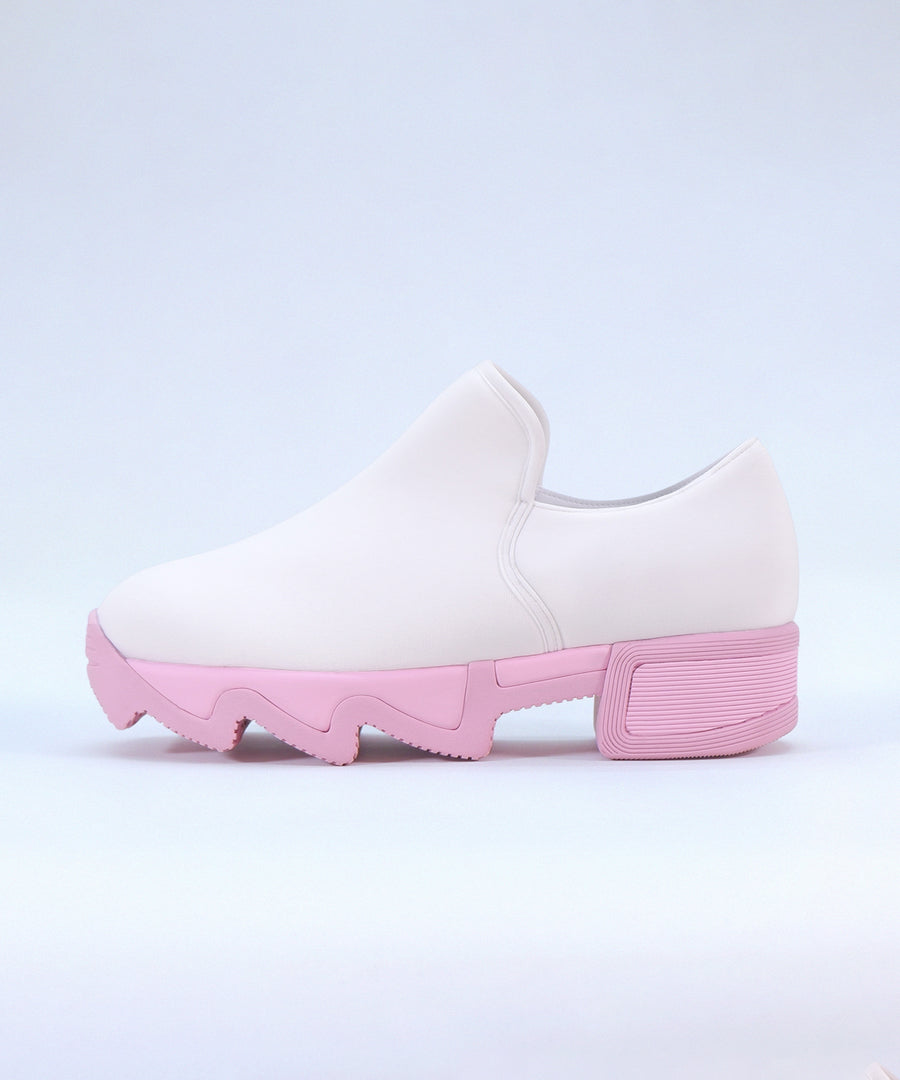 WES White Pink Low Sneaker