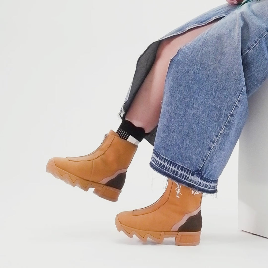 Camel ODELE Zip Up Boot Video