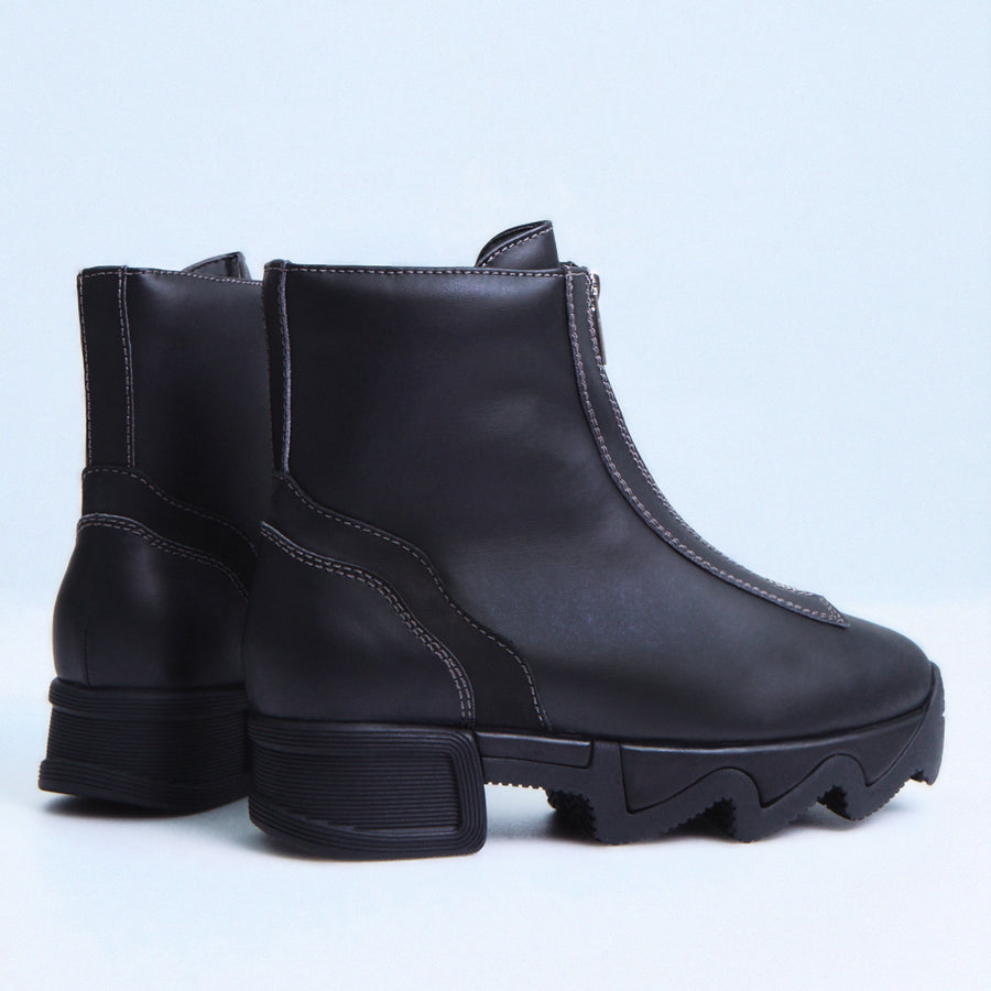 ODELE Black Zip-Up Boot – iRi - Main Image