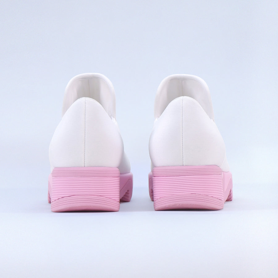 WES White-Pink Low Top Sneaker